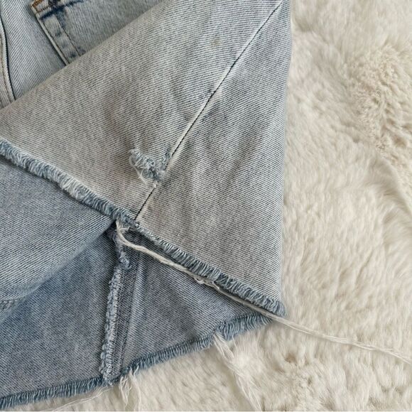 & Other Stories Stockholm Atelier size 4 light wash denim jean mini skirt - Picture 4 of 4